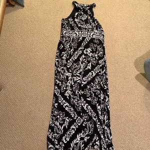 White House Black Market Halter Maxi Dress Size Large L